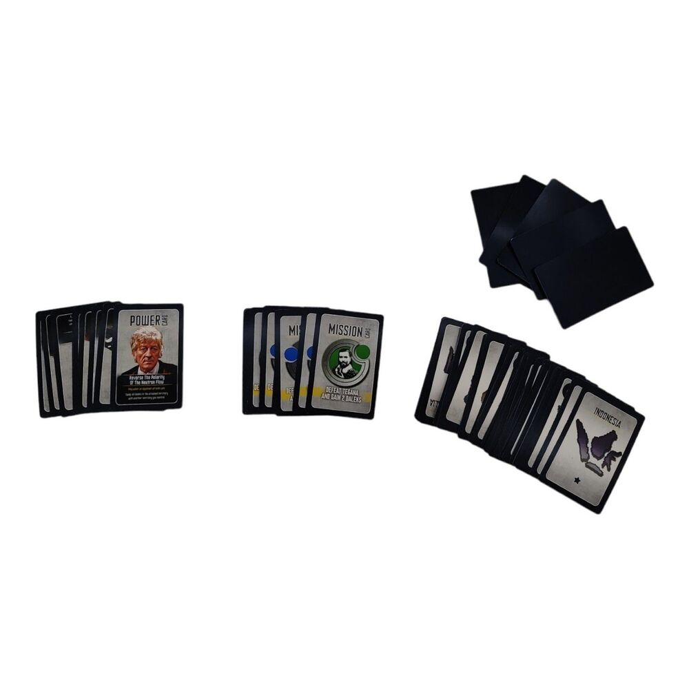 Risk Doctor Who Dalek Invasion Of Earth Board Game Replacement Cards Lot Set
